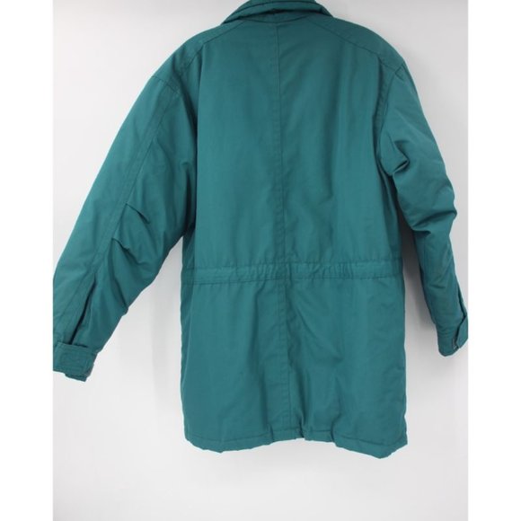 Vintage Eddie bauer Women's small premium goose down puffer jacket green pockets - Picture 7 of 16